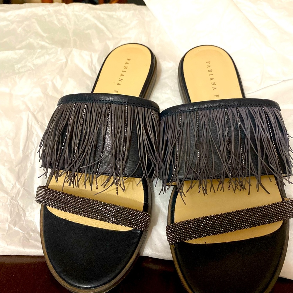Fabiana fillippi leather original sandals. Size:7. Used